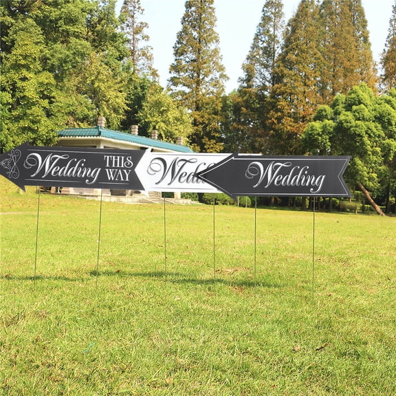 GOOHOCHY Weatherproof Wedding Sign Stand 56 x 18.5 x 0.3 CM Outdoor Display Holder for Events, Parties, and Celebrations