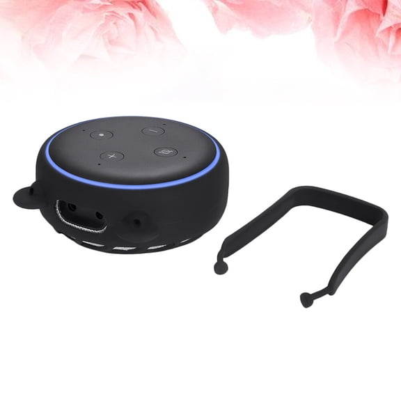 Mobutofu Silicone Speaker Stand Holder with Sturdy Base and Wall Mount for 3 Black