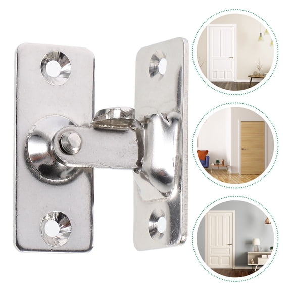 GOOHOCHY stainless steel door latch latch buckle silver homeowners indoor use 1Pack