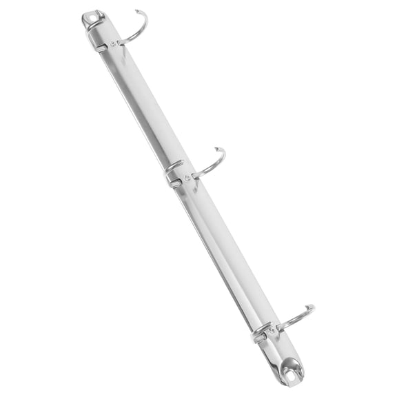 GOOHOCHY Silver Zinc Alloy Binder Rings for Office Use Multifunctional Design Lightweight and Stylish 2 Ring Size