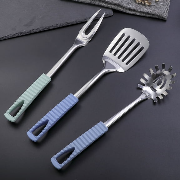GOOHOCHY Professional Chefs Slotted Turner Silver Stainless Steel 1Pack for Catering