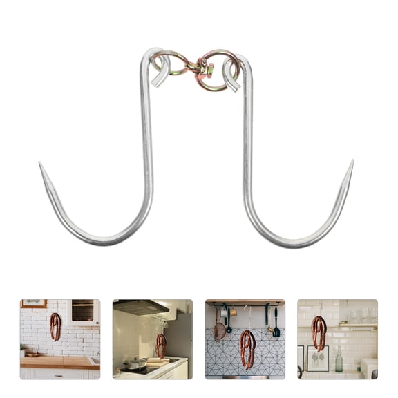 TABLZONE Metal Poultry Hooks Silver 1Set Simple Shaped