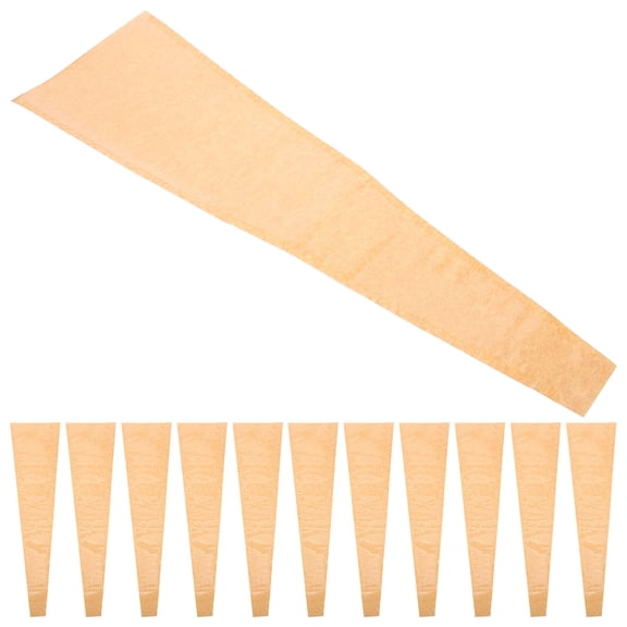 GOOHOCHY Single Flower Wrapping Bag for Storage Use Sturdy OPP Material Khaki Color 30 pcs