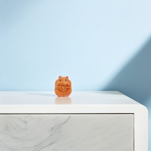 GETAJGHSD Small Animal Statues Hand Carved Wood Decorative Piece for Home Decorations 1 Pcs