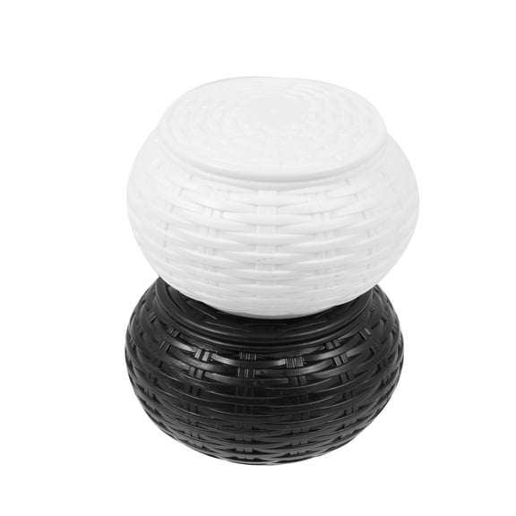 GOOHOCHY Small Chess Box Dustproof Chess Piece Storage Travel 13.5X13.5X7.5CM White