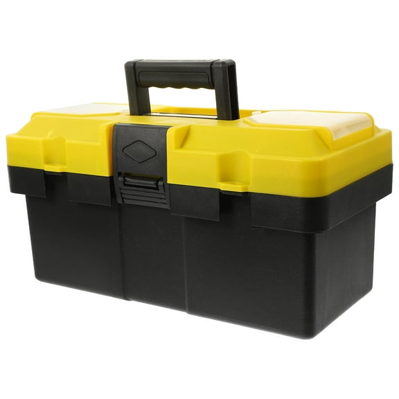 GOOHOCHY Small Portable Tool Box PP Material Tool Box 36X18.5X18CM