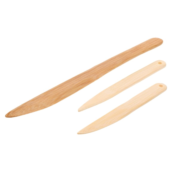 GOOHOCHY DIY Paper Cutting Tool with Comfortable Grip and Vintage Design for Craft Beige Wood Small Size