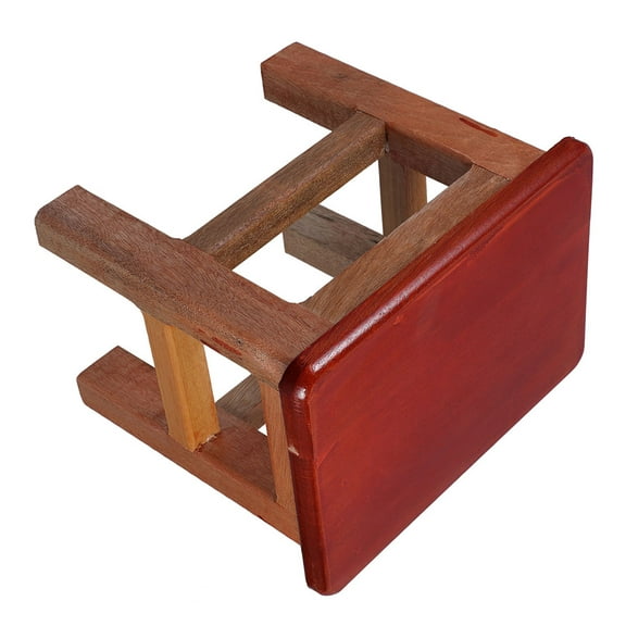 GOOHOCHY Small Wooden Stool for Kids and Adults Foot Rest Stool for Bedroom Bathroom and Kitchen Step Stool with Non-Slip Feet for High Beds and Shoe Changing