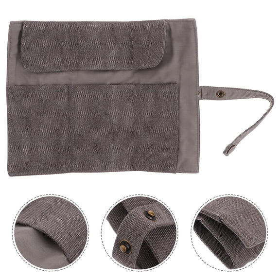 GOOHOCHY Smart Watch Strap Bag Practical Watche Band Storage Pouch Portable Pen Storage Container for Daily Use (Grey)