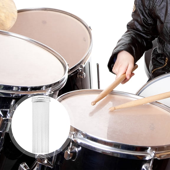 FUEENIRVA Percussion Instrument Accessories Snare Drum Wire Silver Iron Improves Drum Tone 1Pack