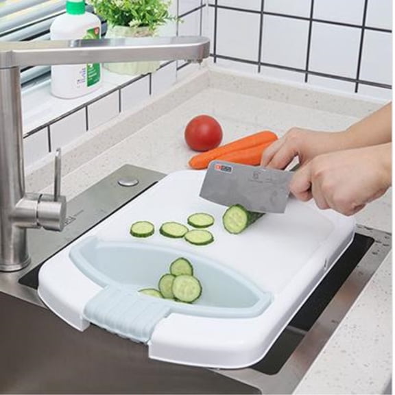 FUEENIRVA Dish Drain Board Chopping Block PP Non-slip Kitchen Tool Indoor Kitchen Use 1 Pc