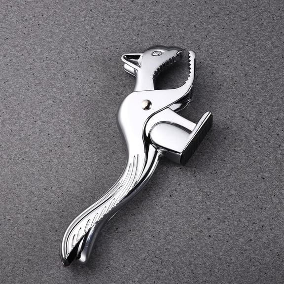 GOOHOCHY Squirrel Shape Walnut Clip Zinc Alloy Nut Plier for Home Use Silver 100% and Comfortable Grip