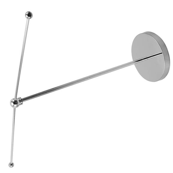 GOOHOCHY Stable Desktop Flag Stand for Small Flags Made of Stainless Steel Silver Color Fits Various Decor Needs 6.5 Inches