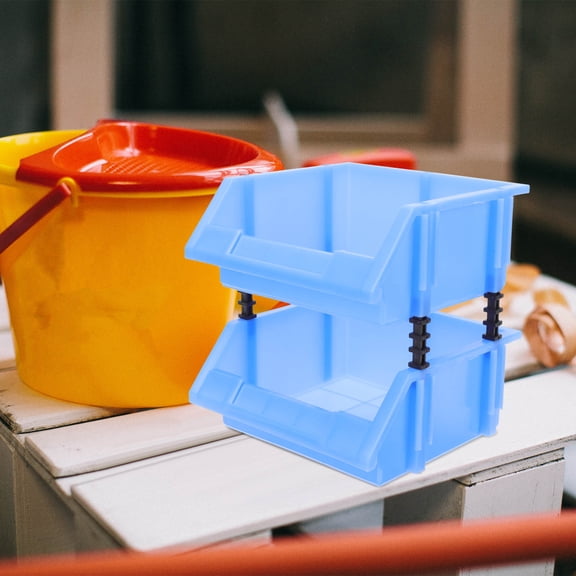 GOOHOCHY 1Set Blue Plastic Storage Boxes with Fine Workmanship for Warehouse and Tool Organization