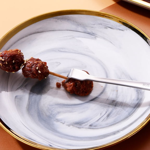 Mobutofu Kitchen Grill Forks Stainless Steel Families Cooking 2Pcs 5.7X0.5In