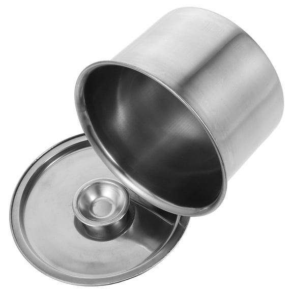 GOOHOCHY Stainless Steel Ice Cream Box 12.00X12.00X8.00CM Silver