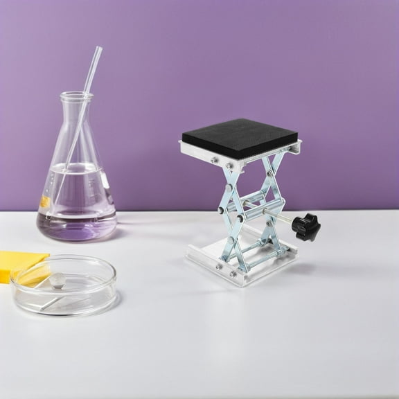 GOOHOCHY Stainless Steel Lab Jack Scissor Stand Platform Stand Table Scientific Scissor Lifting Jack Platform Support rack