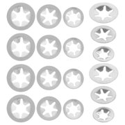 ADDHAT Retaining Rings Set Stainless Steel for Automotive Repair Silver 30Pcs