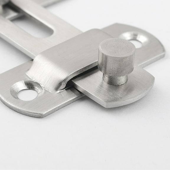 HONMEET Stainless Steel Security Buckle Latch Bolt Anti Theft Door Guard Silver