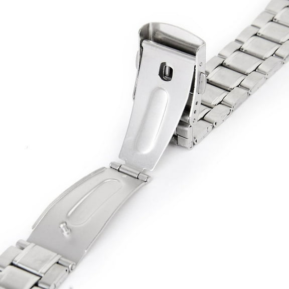 GOOHOCHY  Stainless Steel Strap Smart Watch Straps Watches for Men Man Silver