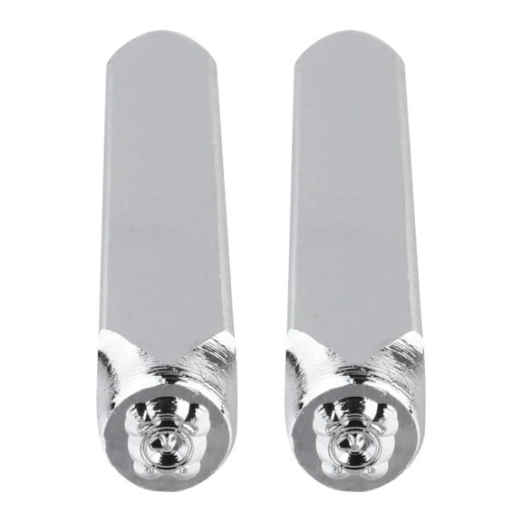 GOOHOCHY Steel Stamp 2Pcs for Jewelry Marking Carbon Steel 6.4X0.39in