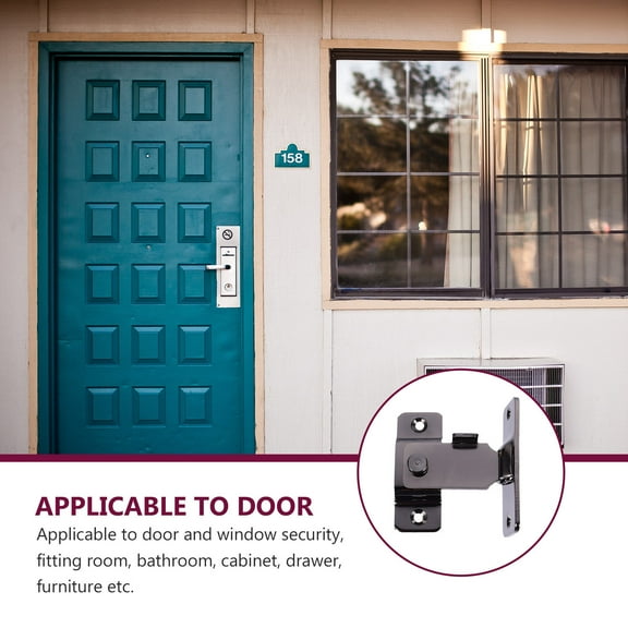 HINTRMENT Push Latch Heavy Duty Black 1Pc 3.14X1.18X0.39In