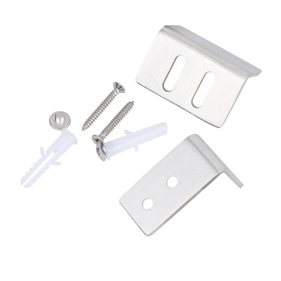 GOOHOCHY Stops Door Stopper Pulley Stop Barn Door Track Stop 4.5X4.5cm Silver