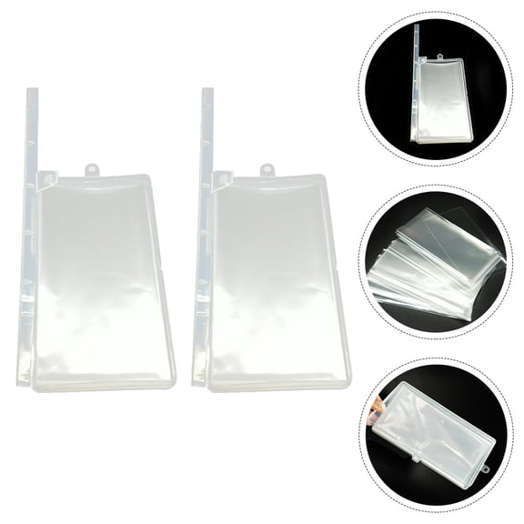 FUTUREORYY 1Set Waterproof Paper Money Holder Transparent Protective Banknote Case