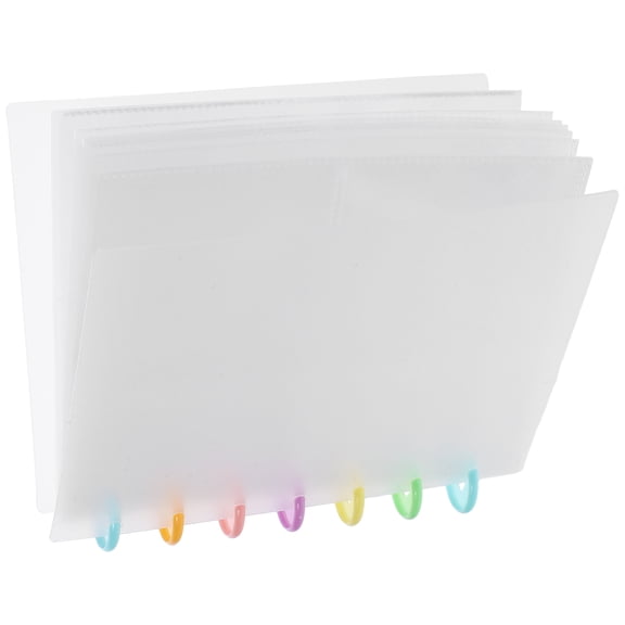 FUEENIRVA Photo Album for Cards and Photos with Easy Open Book Style Multi Color Design