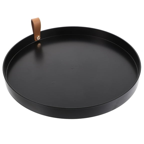 GOOHOCHY Black Bathroom Storage Tray Organizer for Vanity Counter, Serving Platters, Accessories Holder