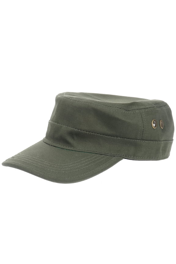 Sun Hats for Men Peaky Flat Visor Army Green Padded Sweatband