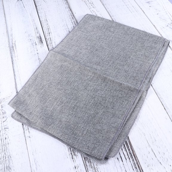 GOOHOCHY Rustic Burlap Table Runner Gray Natural Jute Linen Look Wedding Party Table Decor Accessory