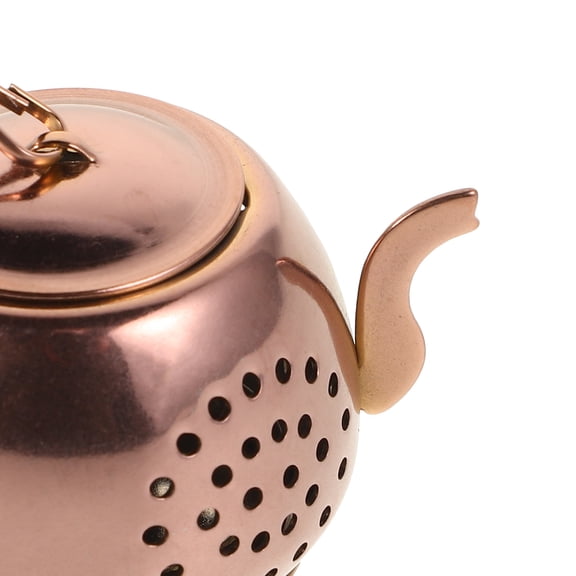 GOOHOCHY Teapot Shaped Stainless Steel Tea Infuser with Hook Fine Mesh Strainer for Loose Leaf Tea Accessories for Tea Lovers for Home Office and Restaurant