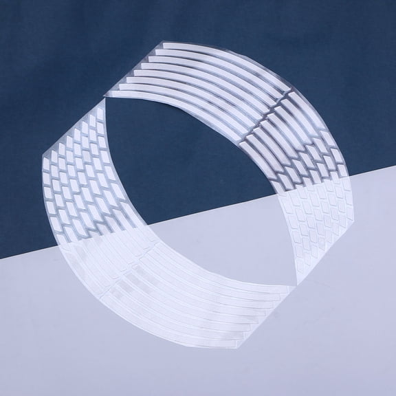 FUTUREORYY Motorcycle Wheel Rim Sticker Decal Wheel Hub Silver PVC 1Pack