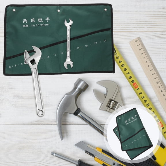 GOOHOCHY Roll Tools Organizer Canvas Storage Pouch 1Set