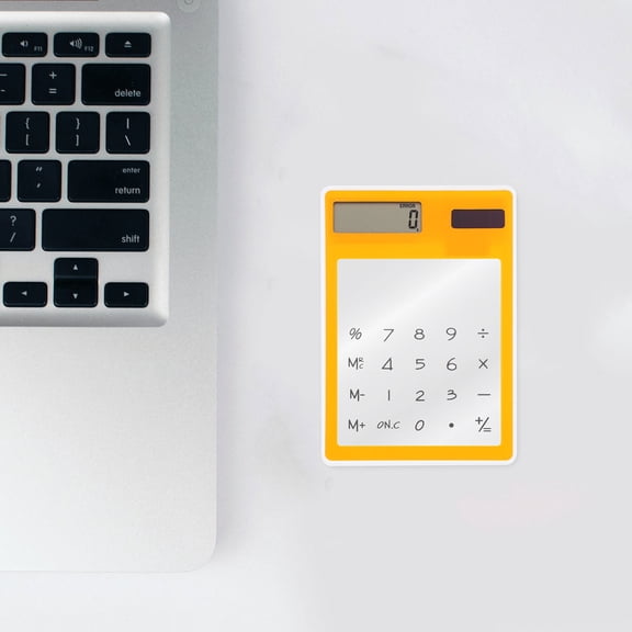 Mobutofu Calculator For Desk Plastic Material Transparent Touch Panel 1Pcs