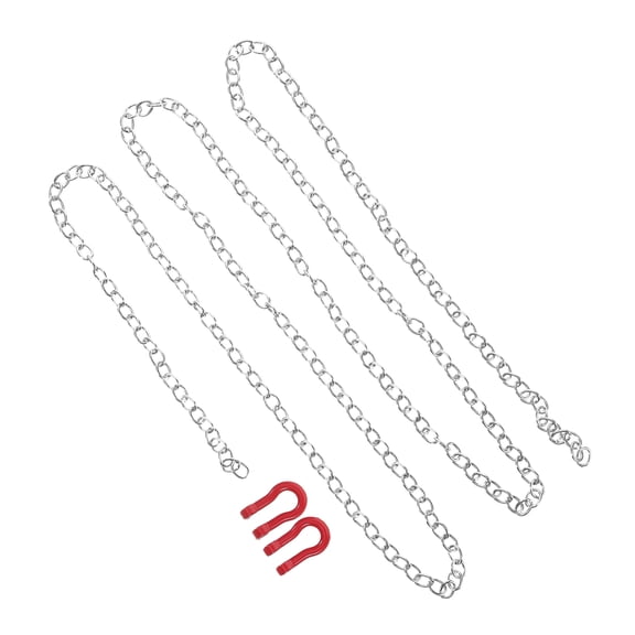 GOOHOCHY Tow Hook Chain Hook Trailer Hook and Tow Chain Kit RC Accessories Trailer Hook Chain Trailer Safety Chain for Car Vehicles