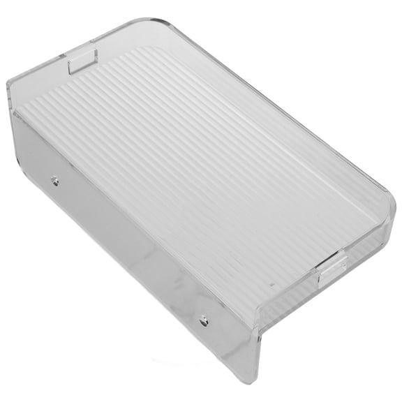 GOOHOCHY Transparent Acrylic LShaped Wall Mounted Storage Shelf for Home Organization 7.5x6.5 Inches