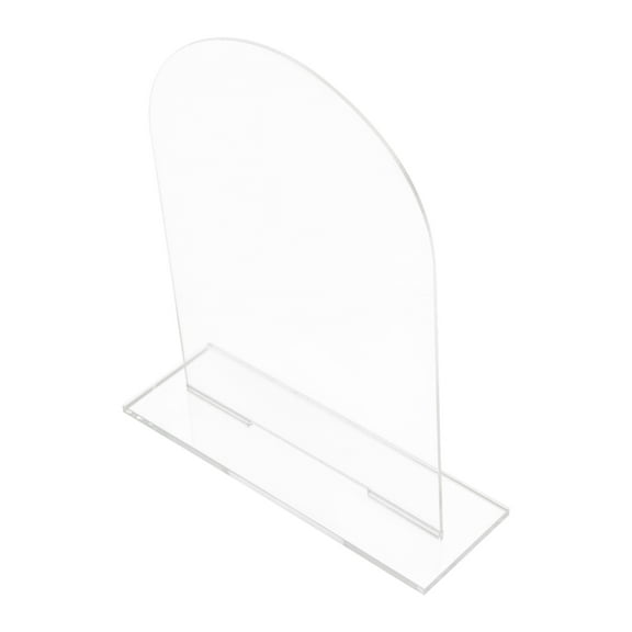 GOOHOCHY Transparent Acrylic Wedding Table Cards for DIY Signs Ceremony Reception 5pcs 6.3x4.3 Inches