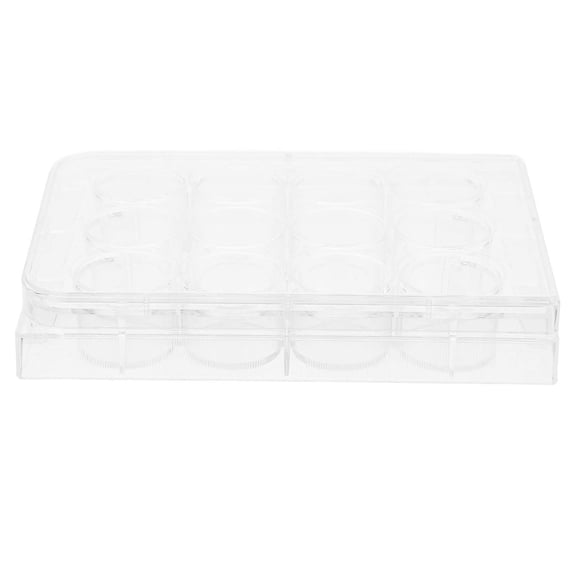GOOHOCHY GooHochy Transparent Plastic Cell Culture Tray for Scientific Research with 12 Hole Design