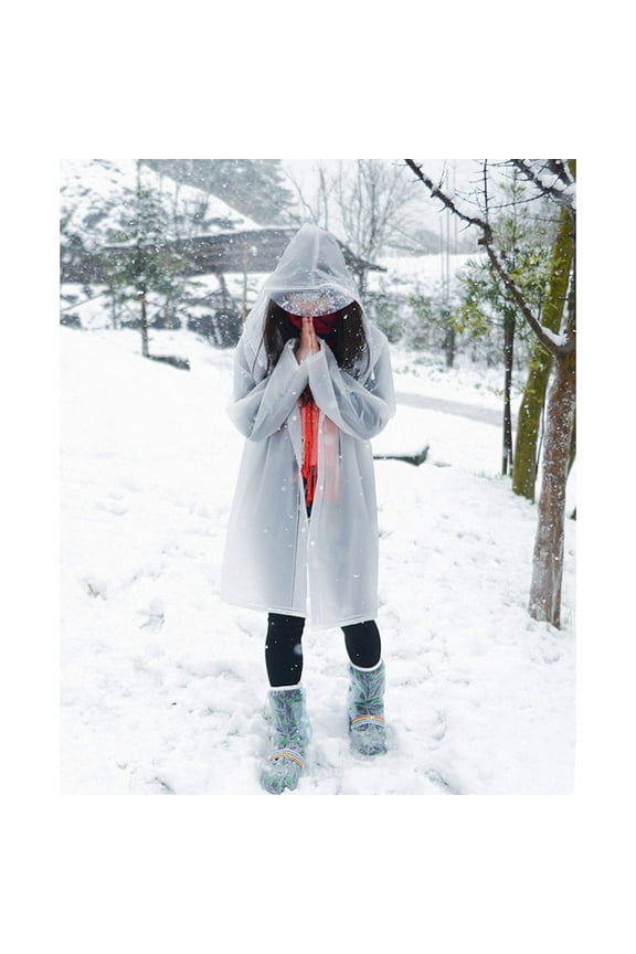 Transparent Protective Suit Premium EVA Material Waterproof Lightweight One Size Fits Most Adults