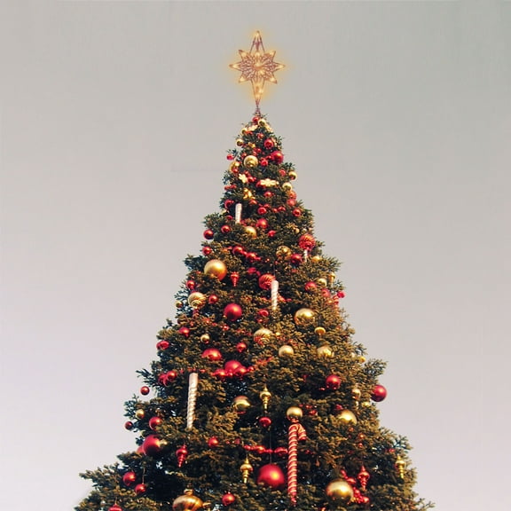 GOOHOCHY Tree Star Topper for Decoration Made of Iron Perfect for Small Tabletop Trees