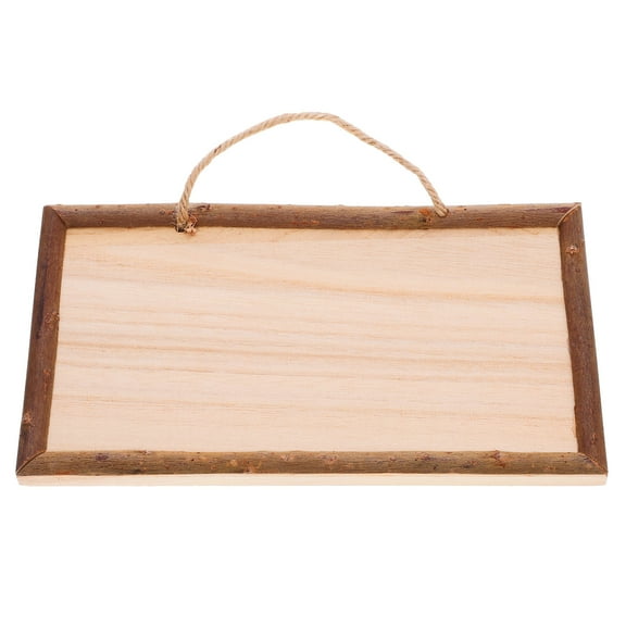 GOOHOCHY Unfinished Wood Plaque Craft Wood Plank Wooden Sign Square Shape Blank Chip