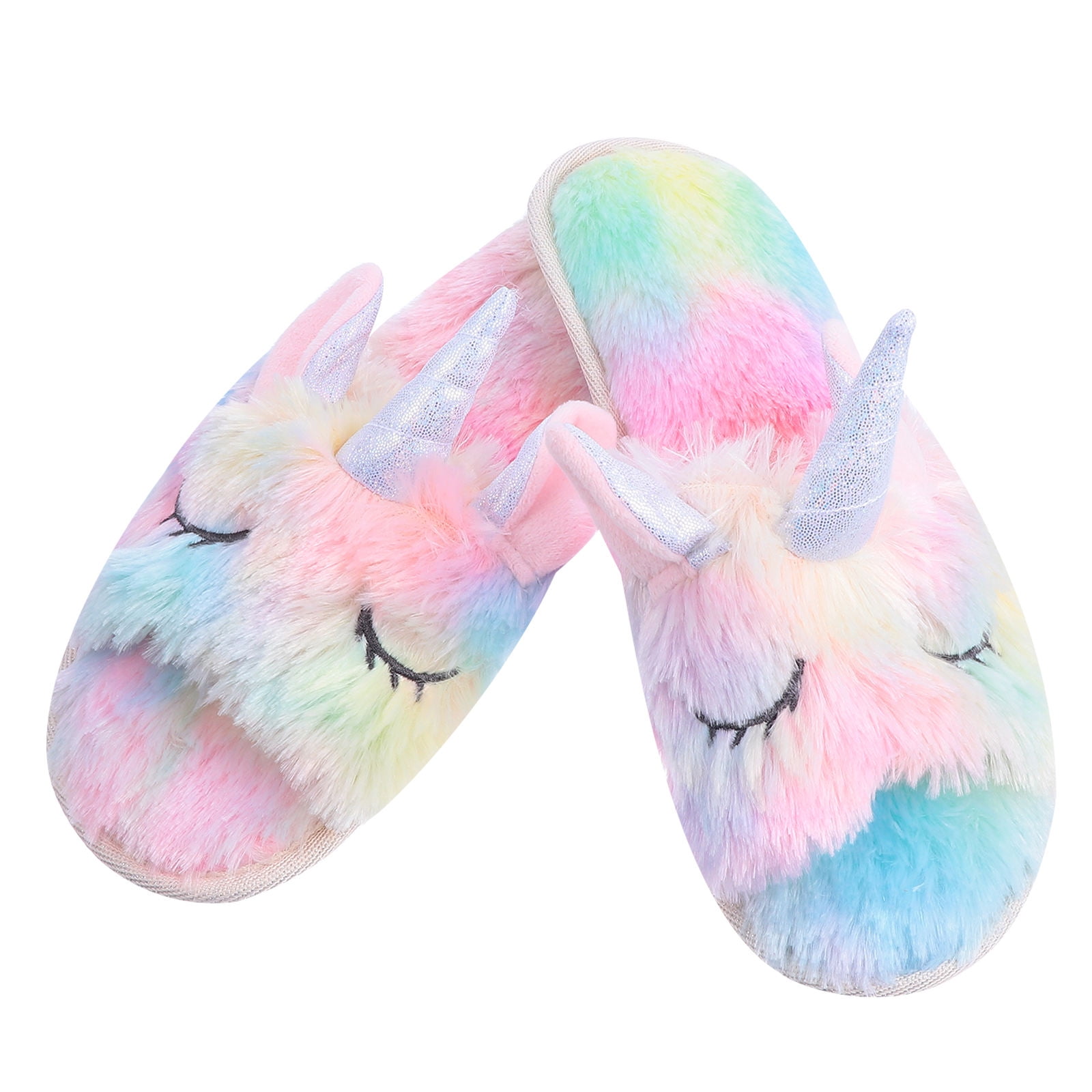 Ciabatte Da Casa Calde E Morbide Per Ragazze E Teen - Unicorno Slip On Autunno Inverno