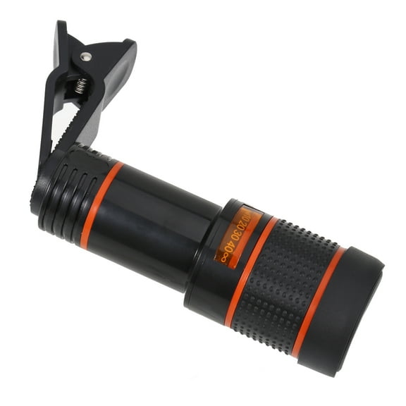 GOOHOCHY 12X Universal Smartphone Camera Lens with Adjustable and Enhanced Image Quality, Black