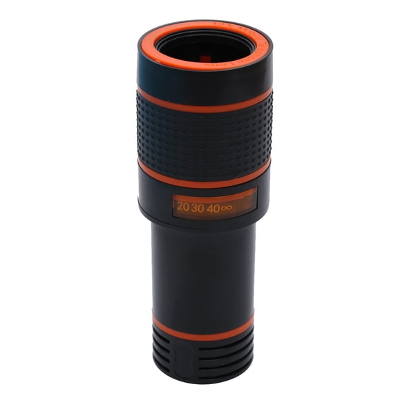 GOOHOCHY 12X Universal Smartphone Camera Lens with Adjustable and Enhanced Image Quality, Black