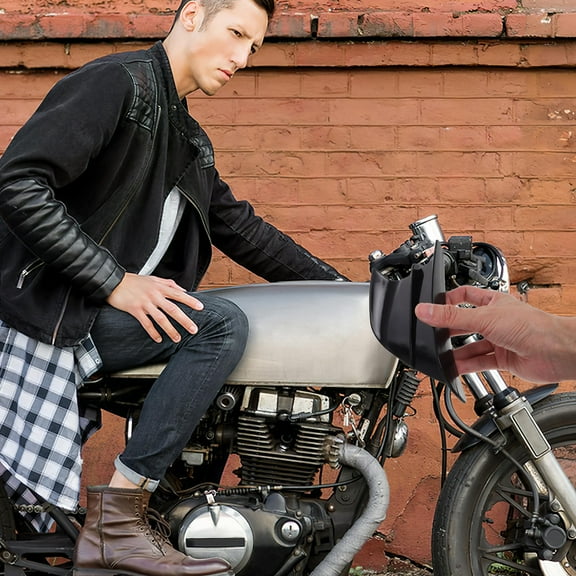 GOOHOCHY Universal Aerodynamic Winglets for Motorcycle with Black Plastic Material Enhancing Stability and Style 1 Pair