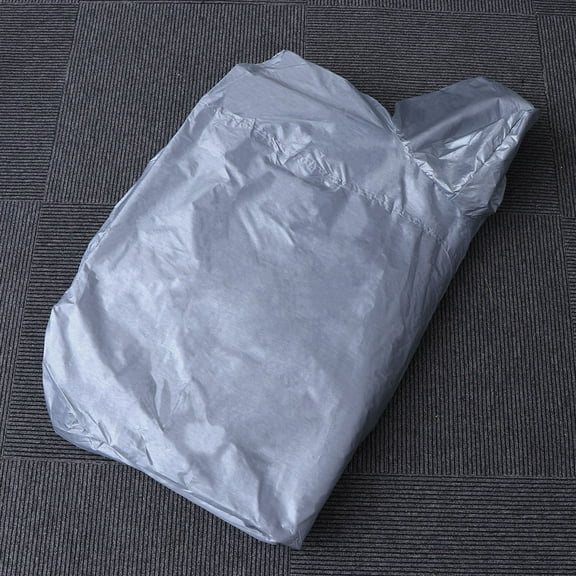 GOOHOCHY Universal Full Car Snow UV Rain Shade Cover Outdoor Protector Size S (Silver)