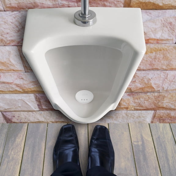 GOOHOCHY White Urinal Strainer Cap for Office Bathroom, and Easy to Clean, 1 Piece 5.9 x 5.5 x 3.9 Inches