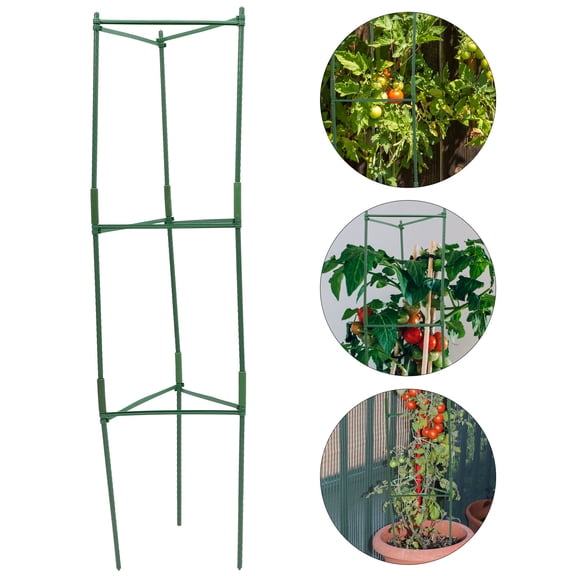 FUTUREORYY Garden Tomato Support Plant Trellis Iron 1 Set Green